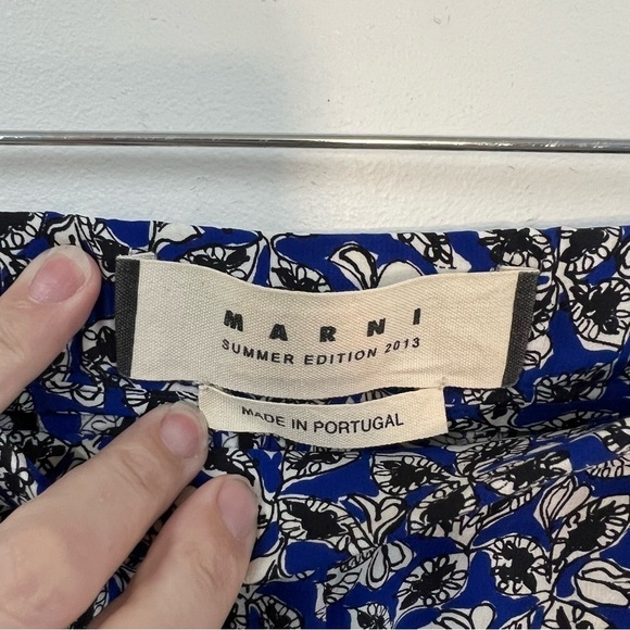 Marni Commessa Silk Abstract Floral Wide Leg Pants - Picture 6 of 15